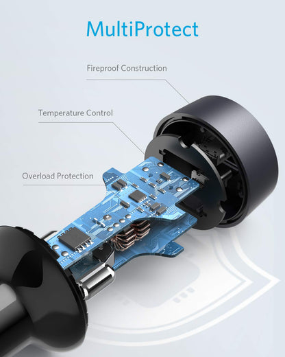 Anker <b>PowerDrive III</b> Duo USB-C Car Charger