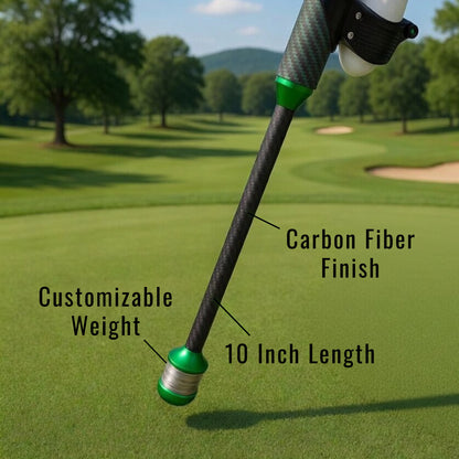 DriVR Elite Chrome - Stepped Steel Weighted Golf Club  - Compatible with Quest 2, 3/3s, and Pro